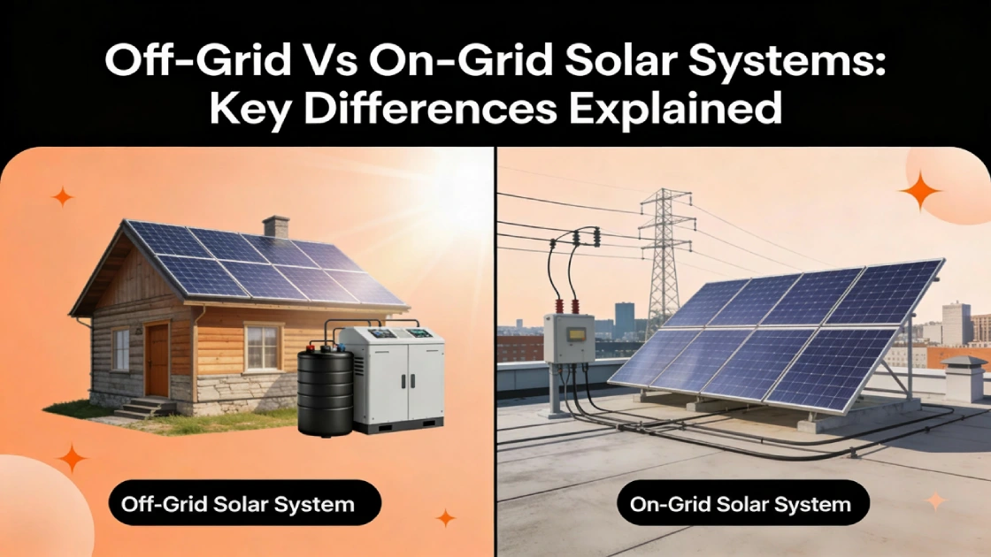 On-Grid Vs Off-Grid Solar Systems: Key Differences Explained