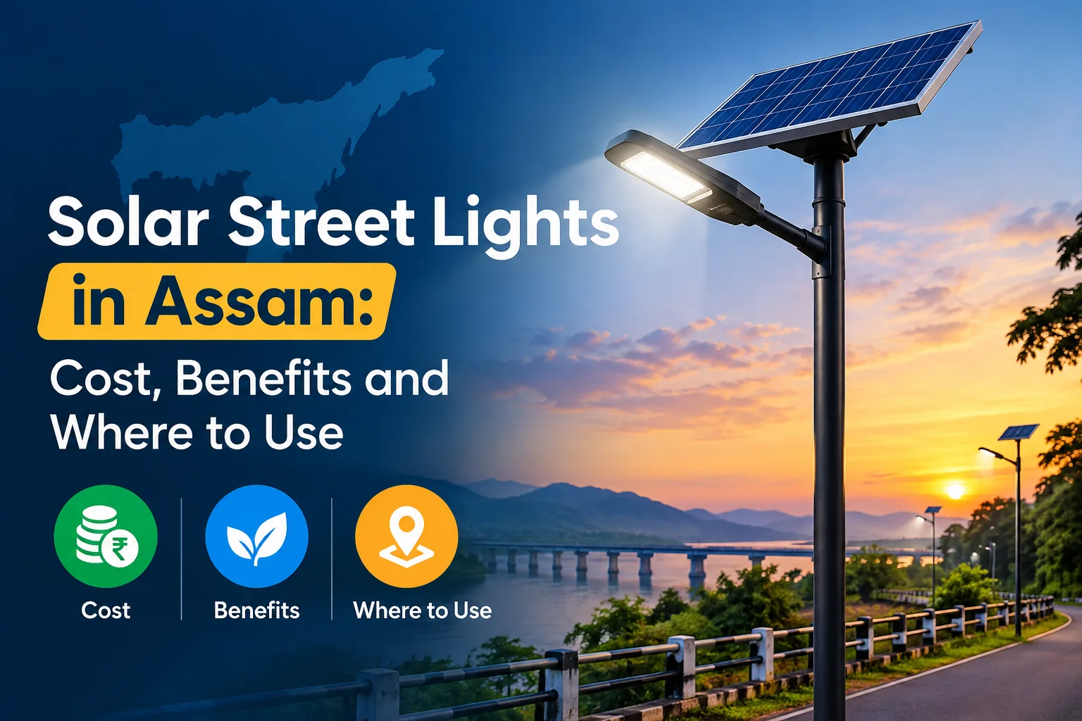 Solar street light cost and performance in Assam: Monsoon survival and ROI guide